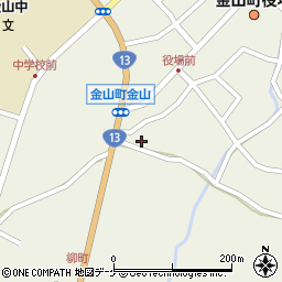 山形県最上郡金山町金山284周辺の地図