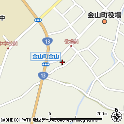 山形県最上郡金山町金山306周辺の地図