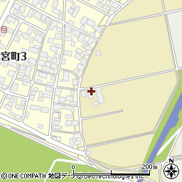 山形県酒田市大宮白鳥周辺の地図