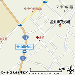 山形県最上郡金山町金山422周辺の地図