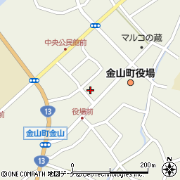 山形県最上郡金山町金山416周辺の地図