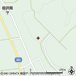 山形県酒田市田沢上ノ山周辺の地図