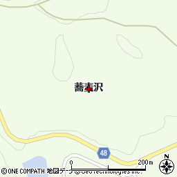 岩手県一関市弥栄蕎麦沢周辺の地図