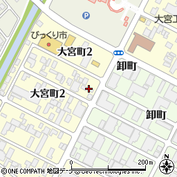 日泉化学工業株式会社　酒田営業所周辺の地図