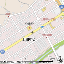宮城県気仙沼市上田中周辺の地図
