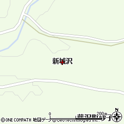 岩手県一関市藤沢町砂子田（新城沢）周辺の地図