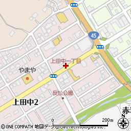 上田中一丁目周辺の地図
