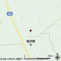 山形県酒田市田沢長根周辺の地図