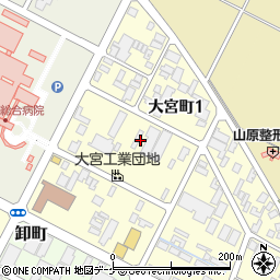 〒998-0824 山形県酒田市大宮町の地図