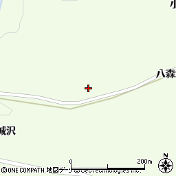 岩手県一関市藤沢町砂子田八森沢周辺の地図