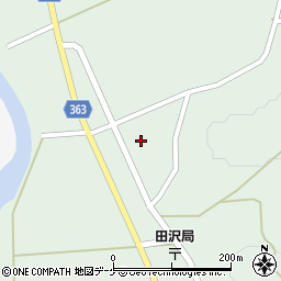 山形県酒田市田沢長根下周辺の地図