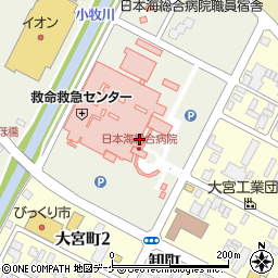 日本海総合病院周辺の地図