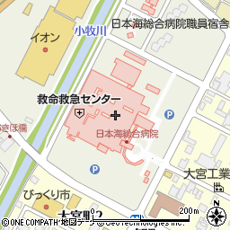 荘内銀行日本海総合病院 ＡＴＭ周辺の地図