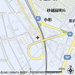 山形県酒田市砂越上川原203周辺の地図