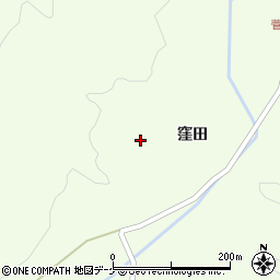 岩手県一関市萩荘窪田周辺の地図