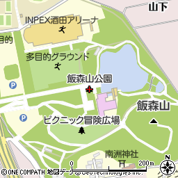 飯森山公園周辺の地図