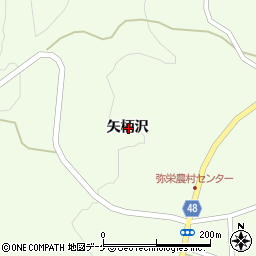 岩手県一関市弥栄矢柄沢周辺の地図