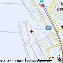 山形県酒田市砂越上川原334周辺の地図