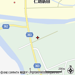 山形県酒田市田沢赤田渕周辺の地図
