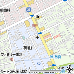 セブンイレブン気仙沼神山店周辺の地図