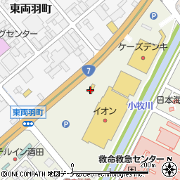 マクドナルドイオン酒田南店周辺の地図