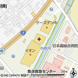 日本海チケット酒田店周辺の地図
