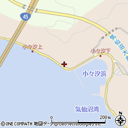宮城県気仙沼市小々汐17周辺の地図