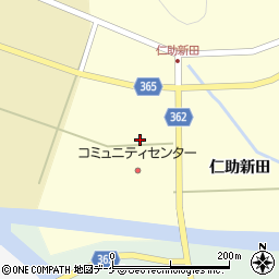 山形県酒田市北俣仁助新田30-4周辺の地図