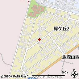 山形県酒田市緑ケ丘周辺の地図