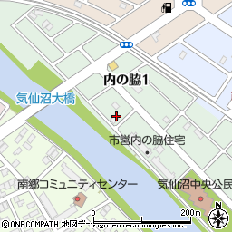 大川公園周辺の地図