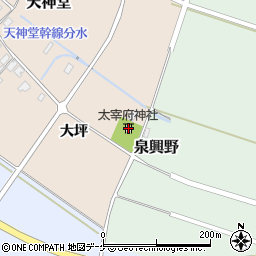 太宰府神社周辺の地図