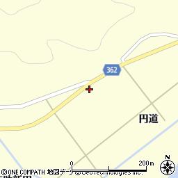 山形県酒田市北俣円道70周辺の地図