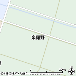 山形県酒田市泉興野周辺の地図