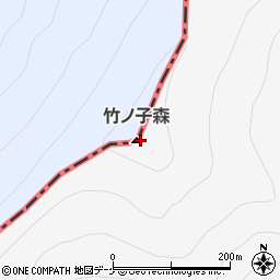 竹ノ子森周辺の地図