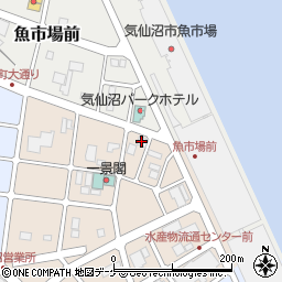 ヤマザキＹショップ気仙沼魚市場前店周辺の地図