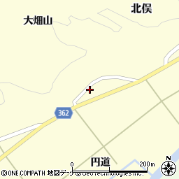 山形県酒田市北俣円道30周辺の地図