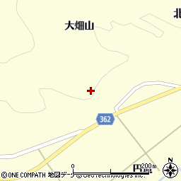 山形県酒田市北俣（大畑山）周辺の地図