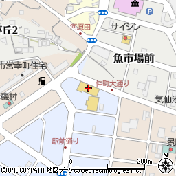 宮脇書店　気仙沼店周辺の地図