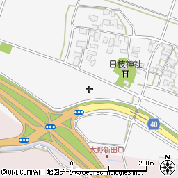 山形県酒田市大野新田村南周辺の地図
