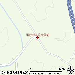 川台中央公民館前周辺の地図