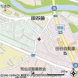 宮城県気仙沼市田谷3周辺の地図