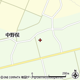 山形県酒田市中野俣（備畑前）周辺の地図