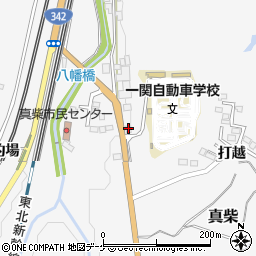 岩手県一関市真柴川戸周辺の地図
