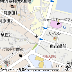 河原田周辺の地図