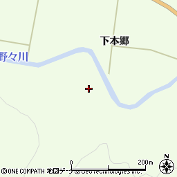岩手県一関市萩荘上本郷20周辺の地図