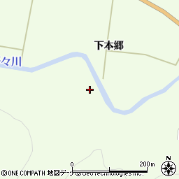 岩手県一関市萩荘上本郷9周辺の地図