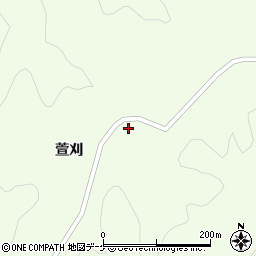 岩手県一関市萩荘萱刈85周辺の地図