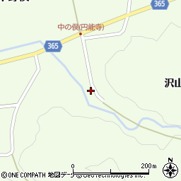 山形県酒田市中野俣沢山37周辺の地図