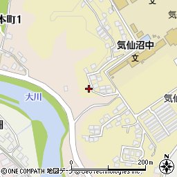 宮城県気仙沼市笹が陣2-162周辺の地図