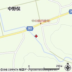 山形県酒田市中野俣沢山48周辺の地図